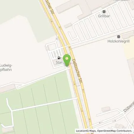 Standortübersicht der Tankstelle star Tankstelle in 04129 Leipzig