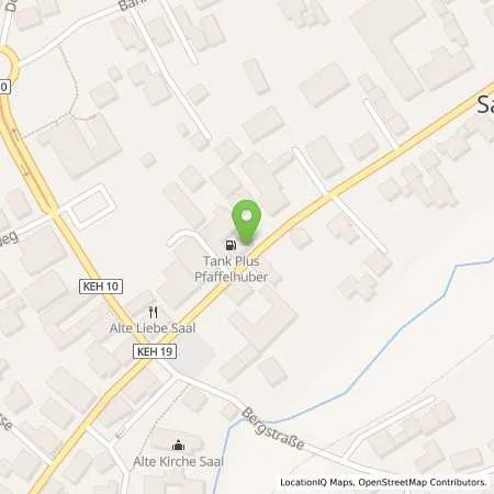 Standortübersicht der Tankstelle AVIA Tankstelle in 93342 Saal/Donau