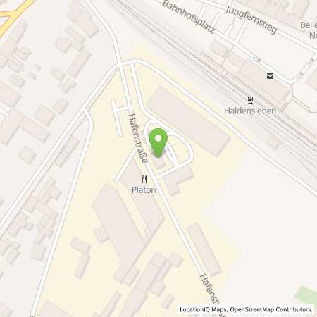Standortübersicht der Benzin-Super-Diesel Tankstelle: Raiffeisen Tankstelle in 39340, Haldensleben
