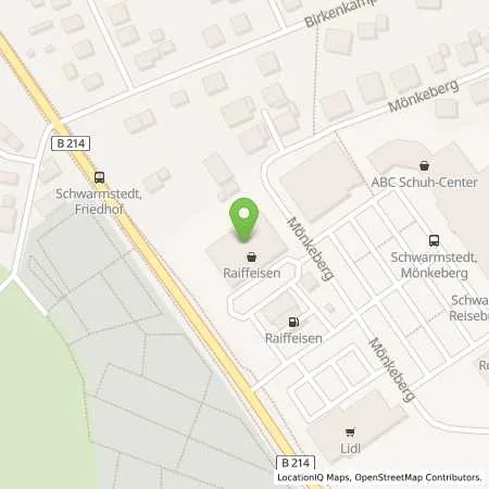 Standortübersicht der Tankstelle Raiffeisen Centralheide eG in 29690 Schwarmstedt