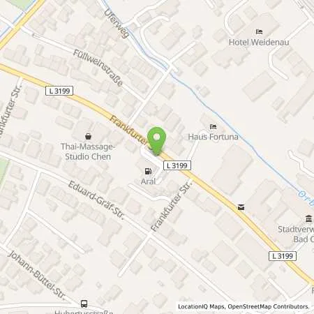 Standortübersicht der Tankstelle Aral Tankstelle in 63619 Bad Orb