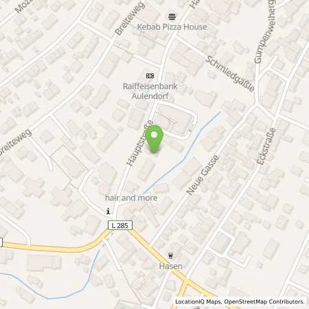 Standortübersicht der Tankstelle Esso Tankstelle in 88326 AULENDORF