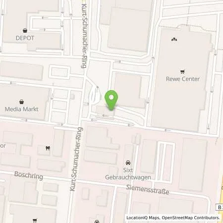 Standortübersicht der Tankstelle REWE Tankstelle in 63329 Egelsbach