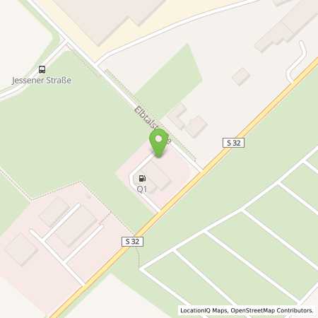 Standortübersicht der Benzin-Super-Diesel Tankstelle: Q1 Tankstelle in 01623, Lommatzsch