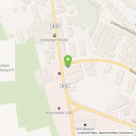 Standortübersicht der Tankstelle REGENSBURG - AMBERGER STRASSE 90 in 93057 Regensburg