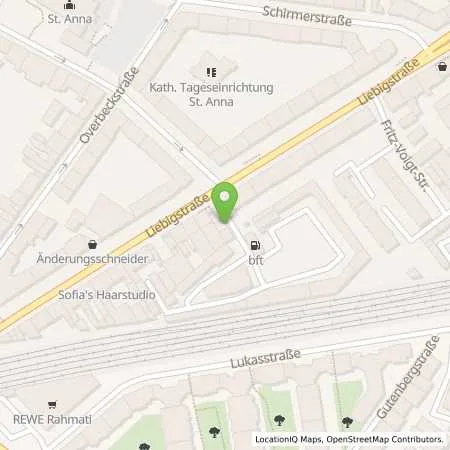 Standortübersicht der Tankstelle Knauber Mineralöl GmbH & Co.KG in 50823 Köln (Ehrenfeld)