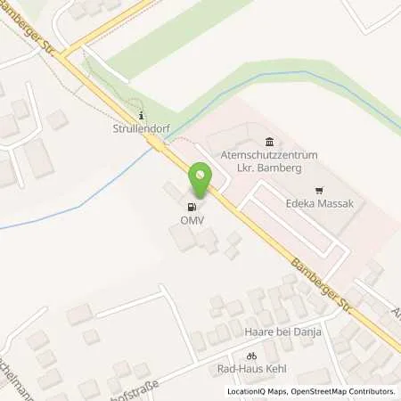 Standortübersicht der Tankstelle Strullendorf Bamberger Strasse 31 in 96129 Strullendorf