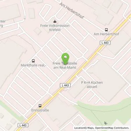 Standortübersicht der Tankstelle Supermarkt-Tankstelle KREFELD HAFELSTR. 200 in 47809 KREFELD