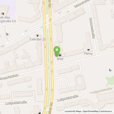 Standortübersicht der Tankstelle Shell Berlin Martin-Luther-Str. 29 in 10777 Berlin