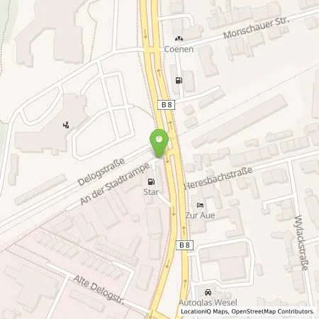 Standortübersicht der Tankstelle star Tankstelle in 46483 Wesel
