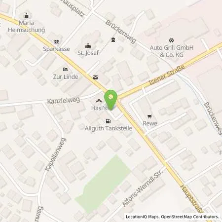 Standortübersicht der Tankstelle ALLGUTH GmbH c/o H. Sami-Manuel Riebler in 85664 Hohenlinden