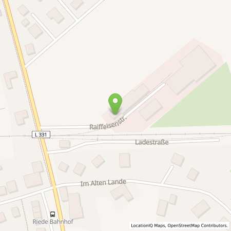 Standortübersicht der Benzin-Super-Diesel Tankstelle: Raiffeisen-Warengenossenschaft Niedersachsen Mitte eG in 27339, Riede