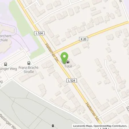 Standortübersicht der Tankstelle TotalEnergies Recklinghausen in 45657 Recklinghausen
