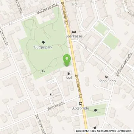 Standortübersicht der Tankstelle Aral Tankstelle in 33098 Paderborn