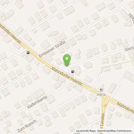 Standortübersicht der Tankstelle JET BREMEN MAHNDORFER HEERSTR. 86 in 28307 BREMEN