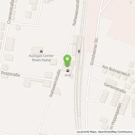 Standortübersicht der Tankstelle Aral Tankstelle in 55450 Langenlonsheim