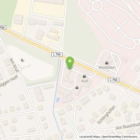 Standortübersicht der Tankstelle Aral Tankstelle in 33689 Bielefeld