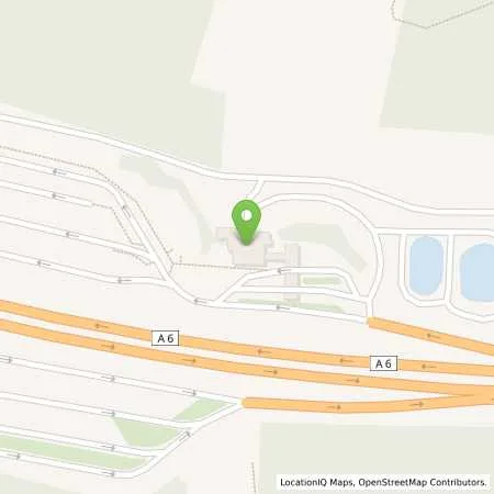 Standortübersicht der Tankstelle BAT OBERPFÄLZER ALB NORD - A6 in 92278 Illschwang