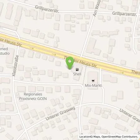 Standortübersicht der Tankstelle Shell Ingolstadt Theodor-Heuss-Str. 54 in 85055 Ingolstadt