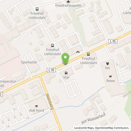 Standortübersicht der Benzin-Super-Diesel Tankstelle: star Tankstelle in 42109, Wuppertal
