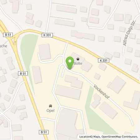 Standortübersicht der Tankstelle Georgsmarienhütte, Vockenhof 2 in 49124 Georgsmarienhütte