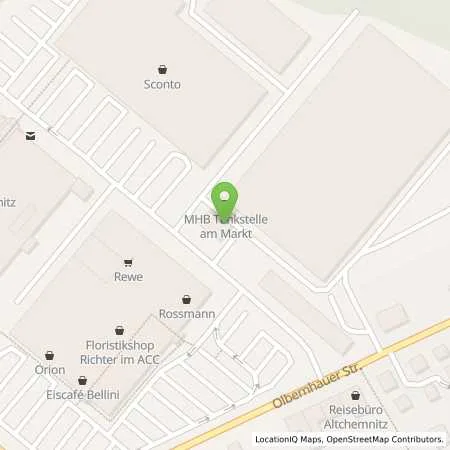 Standortübersicht der Tankstelle blitz-tank Tankstelle am ACC in 09125 Chemnitz