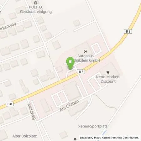 Standortübersicht der Tankstelle Üttingen Würzburger Strasse 21 A in 97292 Üttingen