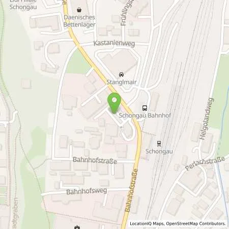 Standortübersicht der Tankstelle Esso Tankstelle in 86956 SCHONGAU