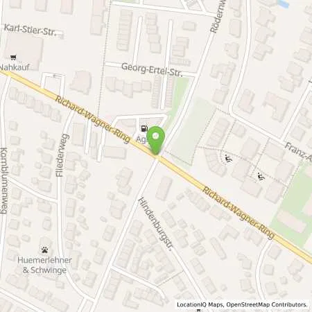 Standortübersicht der Tankstelle RASTATT - RICHARD-WAGNER-RING 26 in 76437 Rastatt