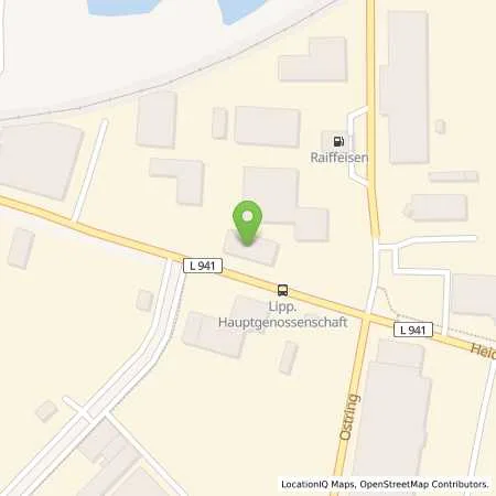 Standortübersicht der Tankstelle Raiffeisen Lippe-Weser AG in 32791 Lage