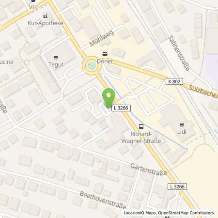 Standortübersicht der Tankstelle Aral Tankstelle in 65812 Bad Soden