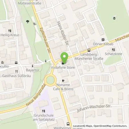 Standortübersicht der Tankstelle BK-Tankstelle Landsberg in 86899 Landsberg