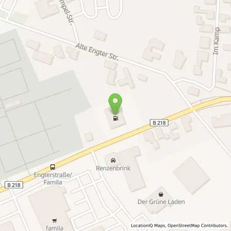 Standortübersicht der Tankstelle Esso Tankstelle in 49565 BRAMSCHE