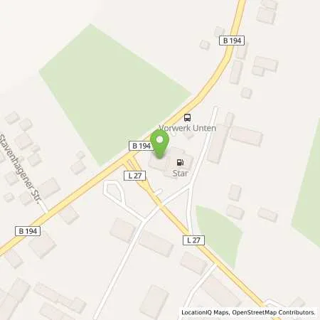 Standortübersicht der Tankstelle STAR TANKSTELLE in 17109 Demmin