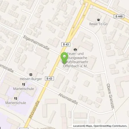 Standortübersicht der Tankstelle Aral Tankstelle in 63071 Offenbach