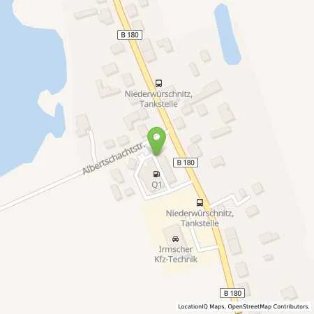 Standortübersicht der Tankstelle Q1 Tankstelle in 09399 Niederwürschnitz