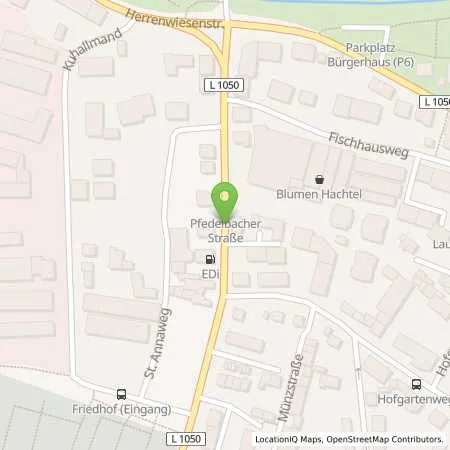 Standortübersicht der Tankstelle ED-Öhringen Süd in 74613 Öhringen