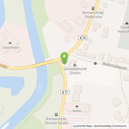 Standortübersicht der Benzin-Super-Diesel Tankstelle: Bremervörde in 27432, Bremervörde