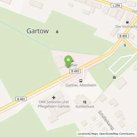 Standortübersicht der Tankstelle SB Gartow Hahnenberger Straße 8 in 29471 Gartow