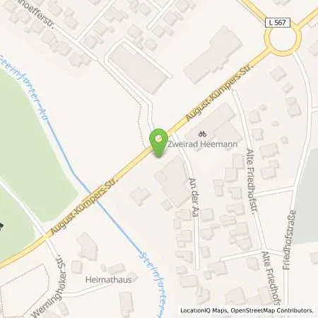 Standortübersicht der Tankstelle Aral Tankstelle in 48493 Wettringen