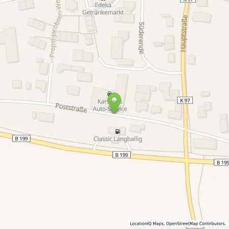 Standortübersicht der Tankstelle Langballig in 24977 Langballig