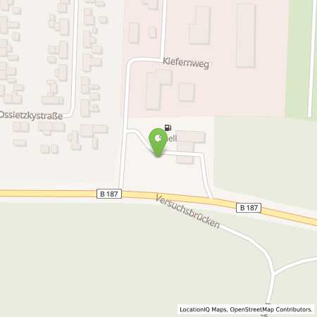 Standortübersicht der Benzin-Super-Diesel Tankstelle: Shell Dessau-Rosslau Kiefernweg 1 in 06862, Dessau-Rosslau