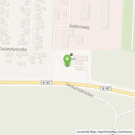 Standortübersicht der Tankstelle Shell Dessau-Rosslau Kiefernweg 1 in 06862 Dessau-Rosslau