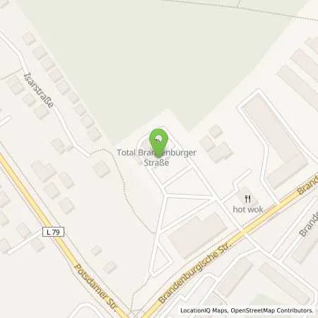 Standortübersicht der Tankstelle TotalEnergies Ludwigsfelde in 14974 Ludwigsfelde