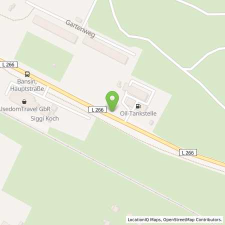 Standortübersicht der Benzin-Super-Diesel Tankstelle: OIL! Tankstelle Bansin in 17429, Bansin