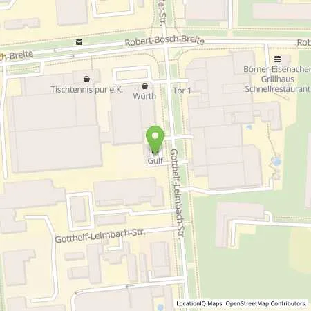 Standortübersicht der Tankstelle Gulf Göttingen in 37079 Göttingen