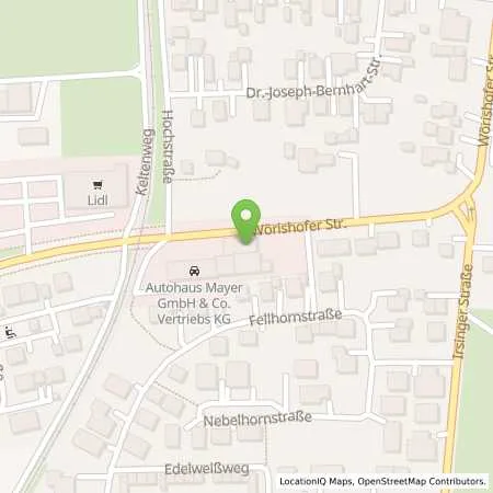 Standortübersicht der Tankstelle PIN Service-Station in 86842 Türkheim