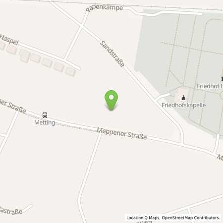 Standortübersicht der Benzin-Super-Diesel Tankstelle: Tankstelle Metting in 49740, Haselünne