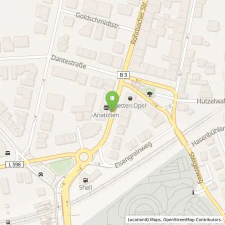 Standortübersicht der Tankstelle Shell Heidelberg Rohrbacher Str. 105 in 69115 Heidelberg