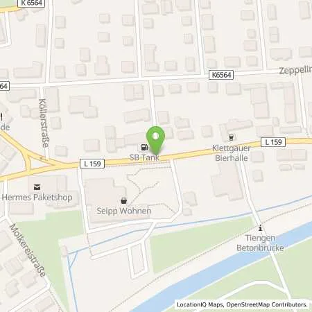Standortübersicht der Tankstelle SB Tankstelle in 79761 Waldshut-Tiengen